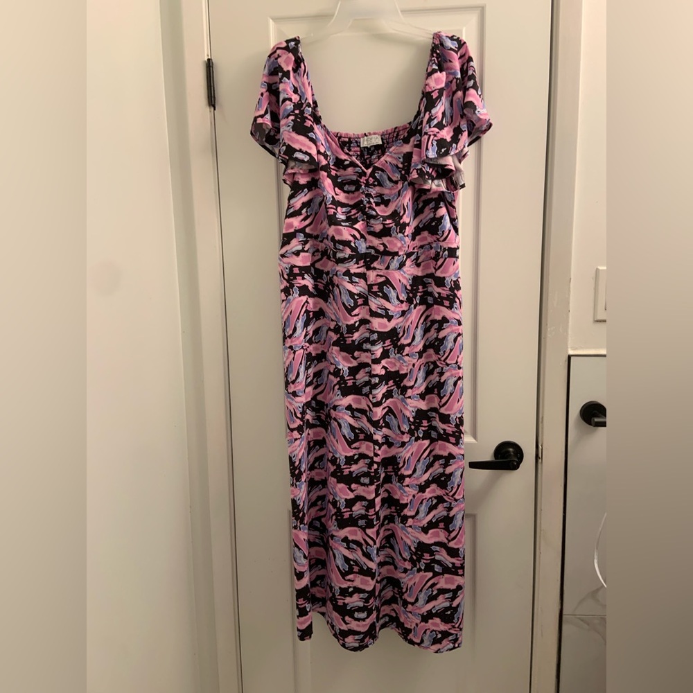 Sofia by Sofia Vergara Pink and Black Dress